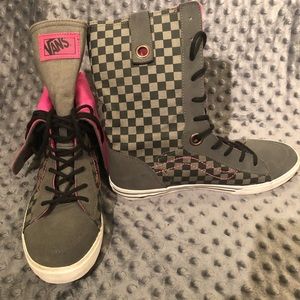 Vans Showdown Hi-Top Checkerboard Sneakers